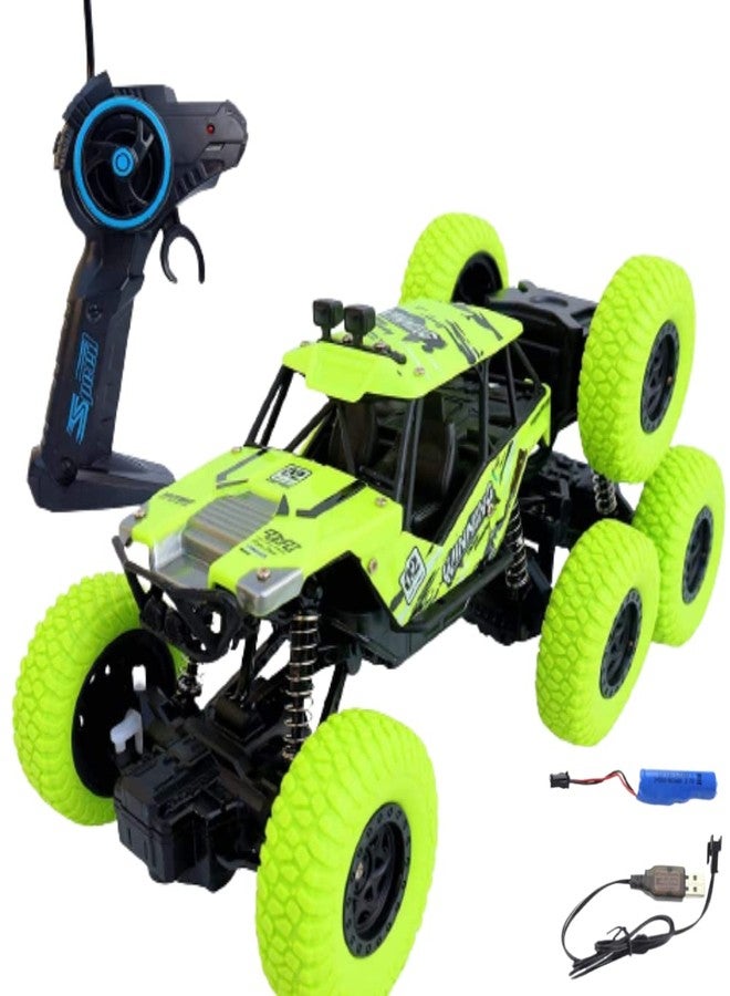 KRIMION® Remote Control car for Kids,Extreme Rover 8-Wheel Off-Road Crawler Car - Remote Controlled All-Terrain Rock Crawler RC Car(Assorted Colour)(1 Unit)… - Image 2